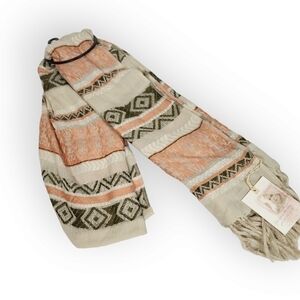 Jessica Simpson Boho Accessory Tassel Fringe Scarf NWT